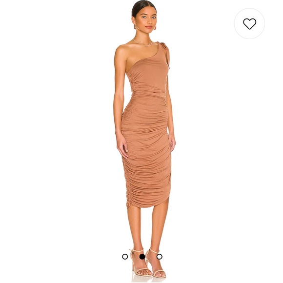 MAJORELLE Montreal Dress in Milk Chocolate - Picture 3 of 9